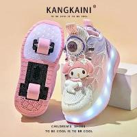 ราคา รองเท้า Heelys, ดีไซน์ Kuromi สำหรับเด็กผู้หญิง, มีไฟ, รองเท้าผ้าใบสองล้อ, รองเท้าสเก็ต, ล้อหดได้, รุ่น 2025, ใหม่ในปี 2025 (1731822437714789911)