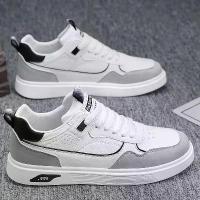 ราคา รองเท้าผู้ชาย, คอลเลกชันฤดูใบไม้ผลิ, รองเท้าผ้าใบระบายอากาศใหม่, สไตล์เกาหลี, อินเทรนด์และหลากหลาย, สีขาว, เหมาะสำหรับการเล่นกีฬาและชุดลำลอง, รองเท้าสเก็ต, รองเท้าอินเทรนด์ (1731672400570321786)