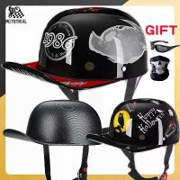 ราคา หมวกกันน็อค Harley, แฟชั่น, สไตล์วินเทจ, หมวกเบสบอลมอเตอร์ไซค์, ครึ่งหน้า, เหมาะสำหรับผู้หญิงและสกู๊ตเตอร์, หมวกฤดูร้อน Vespa, หมวกโฟร์ซีซั่นส์ (1730428119501211990)