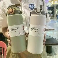 ราคา กระติกน้ำเก็บความร้อน ความจุขนาดใหญ่ (1L/1.2L) พร้อมฟาง ทำจากสแตนเลส เก็บความเย็นและความร้อน กระติกน้ำร้อน กระติกน้ำสูญญากาศ (1732735504861661091)
