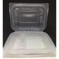 ราคา ส่งฟรี. กล่องข้าว2ช่อง กล่องอาหาร2ช่อง ฝาติด (50ใบ)*TL-002* (1731479092178356056)