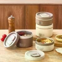 ราคา กล่องอาหาร กล่องข้าว 304 ชุดกล่องอาหารรักษาอุ่น กล่องข้าวเข้าไมโครเวฟได้ (1731861454024509949)