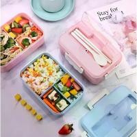 ราคา กล่องข้าว กล่องข้าวพกพา กล่องข้าวเด็ก กล่องข้าว3ช่อง กล่องข้าวเบนโต๊ะ Lunch box (1732423894109553678)