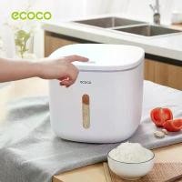 ราคา [พร้อมส่ง] (พร้อมส่ง)ECOCO กล่องใส่ข้าวสาร 5 กก. 10 กก. 2022 รุ่นใหม่ ถังใส่ข้าวสาร กันความชื้น กล่องเก็บอาหาร (1731814082509112587)