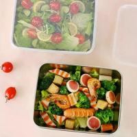 ราคา กล่องเก็บอาหารสแตนเลส ทรงสี่เหลี่ยมผืนผ้า มีฝาปิดพลาสติก กันสนิม เหมาะสำหรับปิกนิก กล่องเก็บอาหาร กล่องถนอมอาหาร ตู้เย็น (1732477366288484270)