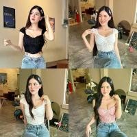 ราคา Aurora พร้อมส่ง เสื้อสายเดี่ยว ฟองน้ำ เสื้อลูกไม้เซ็กซี่ ผ้านุ่มนิ่ม Bra Tank Top ใส่สบายแอบเซ็กซี่เบาๆ -bratop1880 ผู้หญิง Clothing (1729906914647510010)