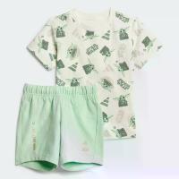 ราคา adidas ไลฟ์สไตล์ ชุดเสื้อยืดและกางเกงขาสั้น ADIDAS STAR WARS MANDALORIAN เด็ก สีขาว JF3628 (1731591707207894803)