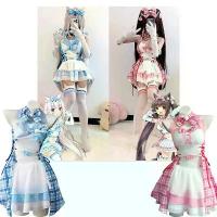 ราคา Nekopara Vanilla Chocola Cosplay Dress Anime Woman Lolita Dress Girls Role Play Maid Skirt Adult Halloween Carnival Party Suit (1732939959730865796)