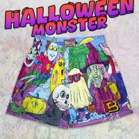 ราคา กางเกงบาส กางเกงขาสั้น Badz Halloween Monster มีไซส์ใหญ่ (1733064958304683014)