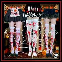 ราคา ถุงเท้าฮาโลวีน สีขาวลายเปื้อนเลือดสีแดง HALLOWEEN ถุงเท้าคอสเพลย์ แต่งธีมผี แม่มด ปีศาจ ซอมบี้ ผีสาว แฟชั่นฮาโลวีน (1733152126587798744)