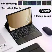 ราคา เคสคีย์บอร์ด, เข้ากันได้กับ Samsung Galaxy Tab A9 8.7 นิ้ว, ฝาครอบ, เหมาะสำหรับ Galaxy Tab A9 SM-X110 X115 X117 (1732465247481661281)