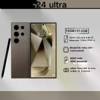 ราคา COD สำหรับ Samsung Galaxy S24 Ultra โทรศัพท์มือถือ Android 13 5G รองรับ 2 ซิม หน้าจอ 6.8 นิ้ว แรม 16GB รอม 512GB or 1TB แบตเตอรี่ 8000mAh กล้อง 72MP+108MP สำหรับใช้ในชีวิตประจำวัน ผ่อน โทรศัพท์ (17328
