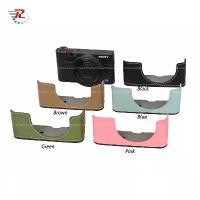 ราคา Pu หนังกล ้ องครึ ่ งกรณีสําหรับ Sony RX100VII RX100M6 RX100M5 RX100IV RX100V RX100III RX100II RX100 กล ้ อง (1732632830439425148)