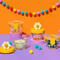 ราคา [Wiggle wiggle x Glasslock] พร้อมส่ง Baby Food Containers 4ชิ้น (1733361499523482795)