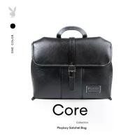 ราคา PB:รุ่น Core Satchel Bag กระเป๋าถือผู้ชาย รหัส ST-B254PBM333-BK ดีไซน์ทรงกล่องแบบมีฝาพับ สีดำ (1733307546441844326)