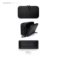 ราคา AGENTLE MACARON [GEN4] Sling bag กระเป๋าสะพายข้างหนังสีดำ ทรงกล่อง 2 ช่องซิป เปิดอ้าได้ (1732836135640401352)