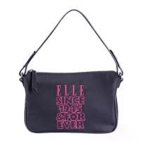 ราคา ELLE CROSSBODY BAG ผ้าไนลอน Trim หนังแท้ 100% 80 YEARS ANNIVERSARY มี 2 สี WEH5411 (1732869675782211018)
