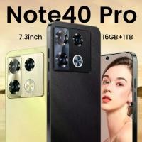 ราคา Phone, Note40 Pro 7.3, large screen, Android operating system, large memory 16+1T, affordable phone, suitable for students, gaming mobile phone, suitable for gaming, long battery (1733403772546352691)