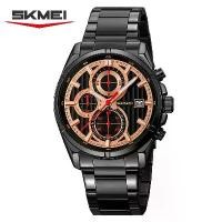 ราคา SKMEI Time Beauty Men's Quartz Watch with Large Dial, Stainless Steel Strap, Multifunctional Calendar Business Wristwatch (1733347696760357928)