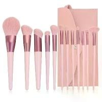 ราคา Makeup Brush Set 12 Pieces Heartbeat Pink Ultra-Soft Bristles Eyeshadow Loose Powder Eye Brush Set Complete Beauty Tools Cangzhou Brushes (1733147636651099858)