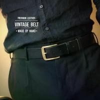 ราคา [COD] [Tiktok]เข็มขัดหนัง Vintage belt handcraft หนังฟอกฝาด เกรดนำเข้า (1732874228607911488)