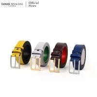 ราคา Louis Montini (BURANO) เข็มขัดผู้ชาย เข็มขัดหนังวัวแท้ Men's Belt MGN183 หมวก ไหม พรม กัน ลม (1733247845085709949)