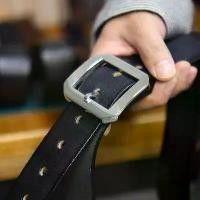 ราคา King Leather เข็มขัดหนังวัวแท้ นำเข้าจากอิตาลี Genuine Belt Made Italy IT-9 (1733296780511249764)