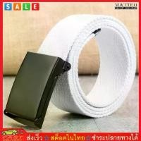 ราคา [พร้อมส่ง] Matteo เข็มขัดผู้ชาย Men's Belt เข็มขัดผ้าแคนวาส 2199 (สีขาว) White (1733330819488187456)