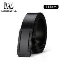 ราคา LouisWill belts for men Men Belts Real Cowhide Leather Belts Automatic Buckle Belt for Men Original Leather Men’s Waist Belts Nonporous Casual Business Belt Jeans Belt for Men be (1733065511541376827)