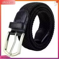 ราคา qiat MALL Elastic Fabric Belt Canvas Woven Elastic Belt Men's Elastic Belt with Metal Buckle Perfect for Jeans and Pants Durable and Trendy Design (1733219942333318547)