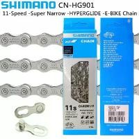 ราคา Shimano CN HG901 โซ่จักรยานเสือหมอบ 11 ความเร็ว 116 ลิงค์ DURA-ACE โซ่ E-Bike แคบสุดสําหรับชิ้นส่วนปั่นจักรยานจักรยานเสือหมอบ (1732608910455572412)