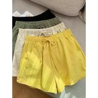 ราคา ITOOLIN Casual Linen Shorts Women Fitness Shorts Black High Waist Shorts Ladies Short Women Sports Shorts Women (1733265900229068240)