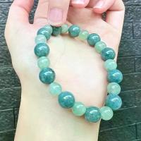 ราคา สร้อยข้อมือเนื้อวุ้น หายากมาก หยกพม่าสี Ocean Blue ร้อยสลับแอปเปิ้ลเนื้อแก้ว (รับรองโดย GIT แท้ %) Type A (1733177708854085093)