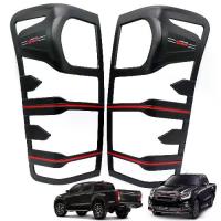 ราคา ✦ครอบไฟท้าย ซ้าย+ขวา ดำด้านตัดแดง สำหรับ อีซูซุ Isuzu ดีแม็ก D-Max Blue Power V-Cross ปี 2012 2015 2016 2018 2019※ (1732983911697778264)