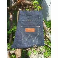 ราคา wrangler กางเกงยีนส์ทรงกระบอกผ้าหนังไก่ยืด Blue Jeans งานแท้ ผ้าหนา 18 OZ หนาที่สุดในตลาด พร้อมส่ง (1732931151452210964)