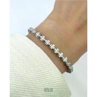 ราคา [Open on Museum] Bold Tennis Bracelet สร้อยข้อมือเงินแท้ เพชรโมอีส รุ่น Tennis (1732873456562766992)