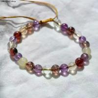 ราคา ขายร้อน ข้อมือหินซุปเปอร์เซเว่น Super 7 bracelet ปรับไซส์ได้ ขนาดหิน ~6 mm (1732350650461226924)