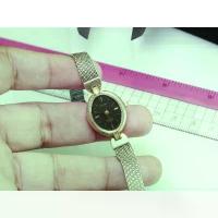 ราคา นาฬิกา Vintage มือสองญี่ปุ่น RICOH ระบบ QUARTZ ผู้หญิง รูปไข่ กรอบทอง หน้าทอง หน้าปัด 19มม Integrated Bracelet สปอตสินค้า (1732727709948938015)