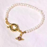 ราคา P&S - สร้อยข้อมือมุกแท้ Love Saturn Pearl Bracelet ขายร้อน (1733120672023151735)