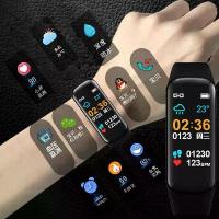 ราคา 2025 Smart Bracelet Bluetooth Pedometer Multi-Function Men's Blood Pressure Heart Rate Sleep Waterproof Sports Watch Women's Color Screen black shark a3 watch (1733197085644195511)