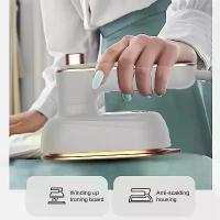 ราคา Mini Electric Iron, Handheld, Portable Steam Iron, for Wet and Dry Clothes, Travel Home Appliances, [COD] (1733034736219882854)
