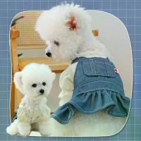 ราคา Pet Circle Dog Cat Clothes Pocket Skirt Collection Denim Floral Small Medium Dogs Little Red Flower Strap Dress (1733302618507215998)