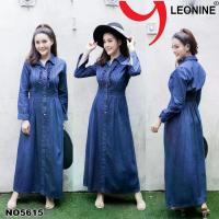ราคา CODแม๊กซี่เดรสยีนส์ แซกยีนส์ เดรสยีนส์ ชุดยีนส์ยาว Dress Jeans Leonine NO5615TikTok (1732585809716610680)