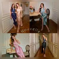 ราคา Red Carpet #R01 Nouvelle Dress เดรสเว้าเอว เดรสซาติน ชุดราตรี ชุดออกงาน เรียบหรู (1733065442519189148)