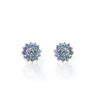 ราคา Axora ต่างหูพลอยสีน้ำเงิน ทานซาไนท์ พลอยสวย พลอยจันท์ Tanzanite Cluster earrings (1730061334031731170)