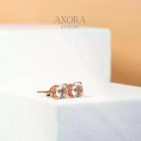 ราคา Axora ต่างหูพลอยขาว พลอยสีขาว ติดหู everyday wear White topaz stud earrings (1729992572312521186)