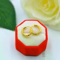 ราคา ! !!New Arrival!! !V2 Malaysian hoop 12 mm CZ diamond hoop earrings, earrings, earrings, gold plated earrings, free gold case for every pair. (1733045464018683849)