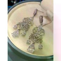 ราคา Vintage Earrings Elegant Water Drop Zircon Studs for Women Full Diamond Tassel High-end Niche Earrings Light Luxury Drop Earrings (1733217863486375843)