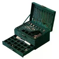 ราคา Plush Double-Layer Jewelry Box for Earrings, Necklaces, Studs, Large Capacity Storage Box for Accessories, In Stock (1732941856307119812)
