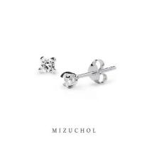 ราคา Mizuchol genuine silver earrings decorated with crystal diamonds (Diamond Earrings) 3mm (1733291438530790961)